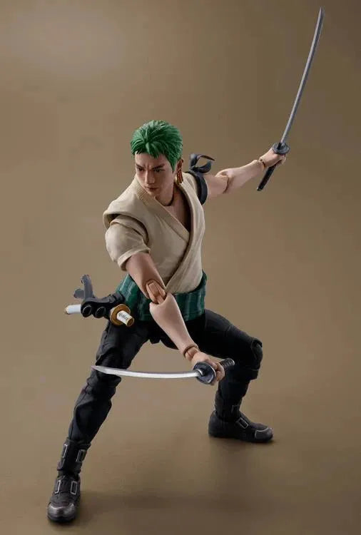 One Piece (A Netflix Series) S.H.Figuarts Roronoa Zoro Action Figure - Ginga Toys