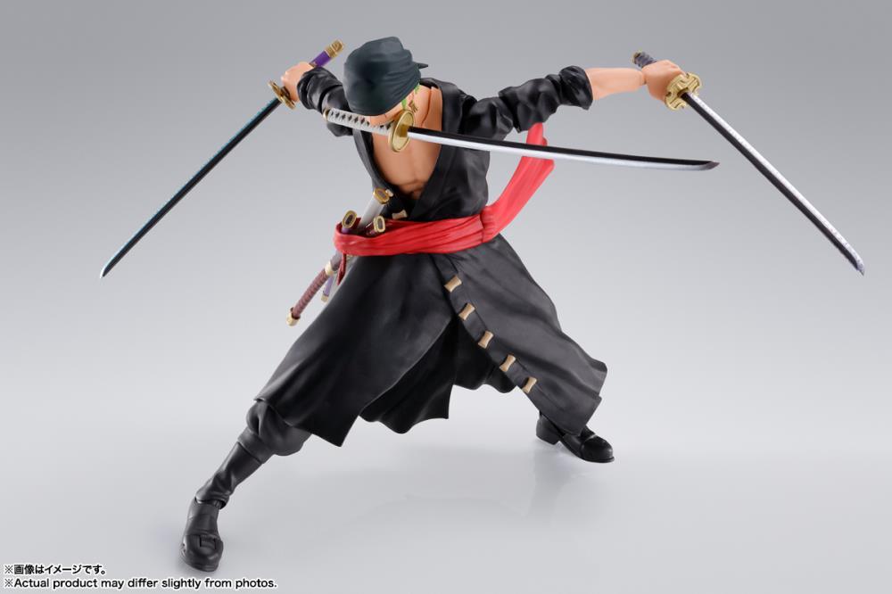 40cm One Piece Zoro Anime Figures Wano Onigashima 9 Swords Style