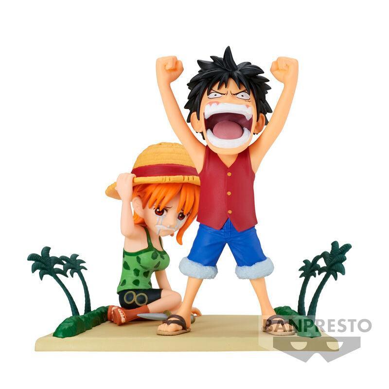 One Piece World Collectable Figure Log Stories Luffy & Nami - Ginga Toys