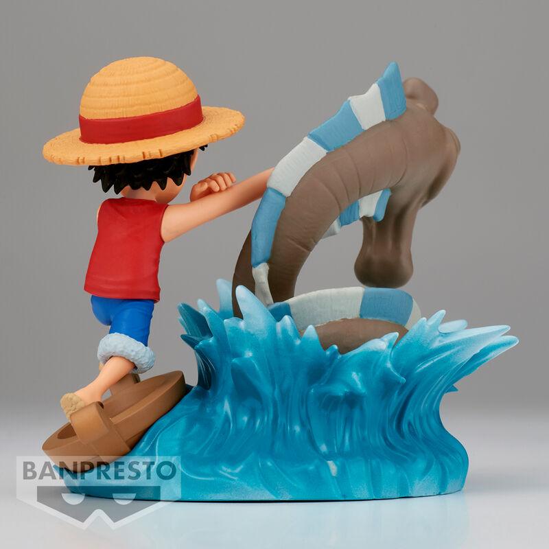 One Piece World Collectable Figure Log Stories Monkey D. Luffy vs Local Sea Monster Figure - Banpresto - Ginga Toys