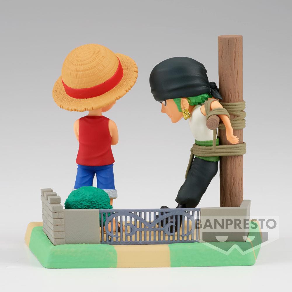 One Piece World Collectable Log Stories Monkey D. Luffy and Roronoa Zoro Figure - Banpresto - Ginga Toys