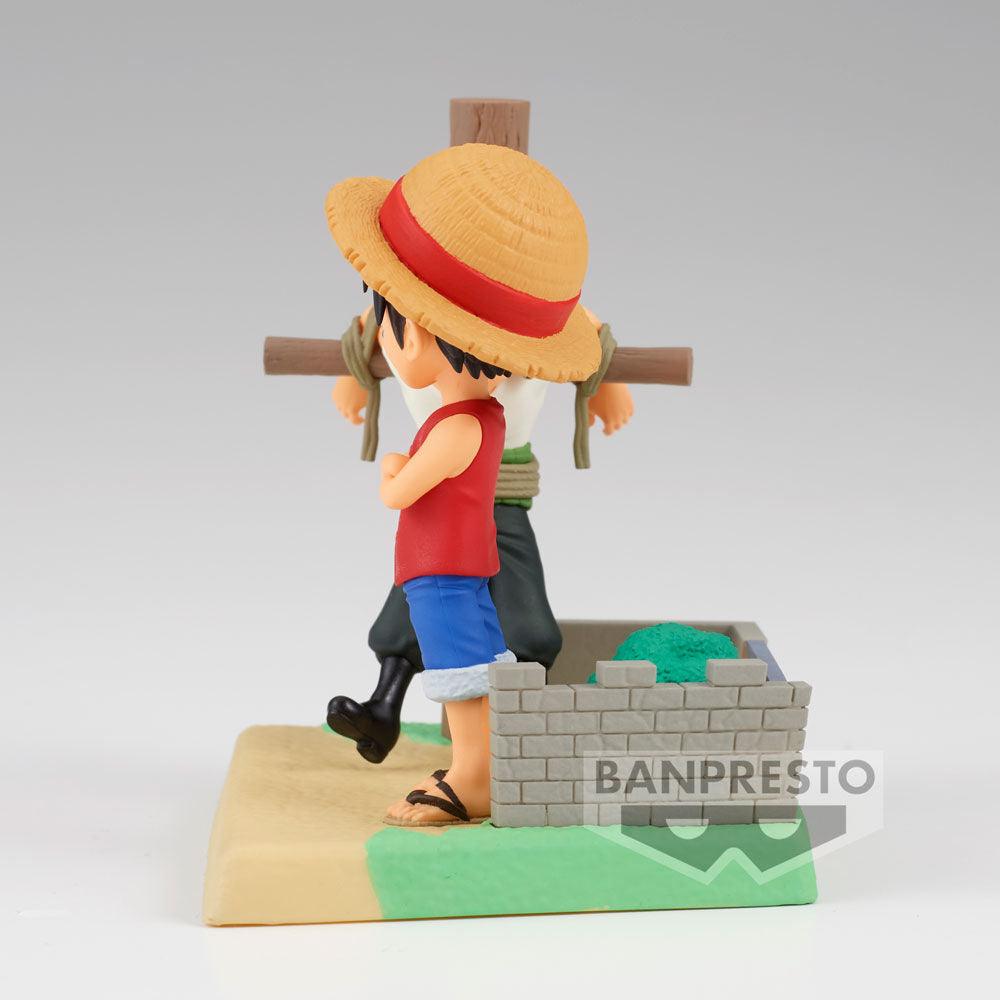 One Piece World Collectable Log Stories Monkey D. Luffy and Roronoa Zoro Figure - Banpresto - Ginga Toys