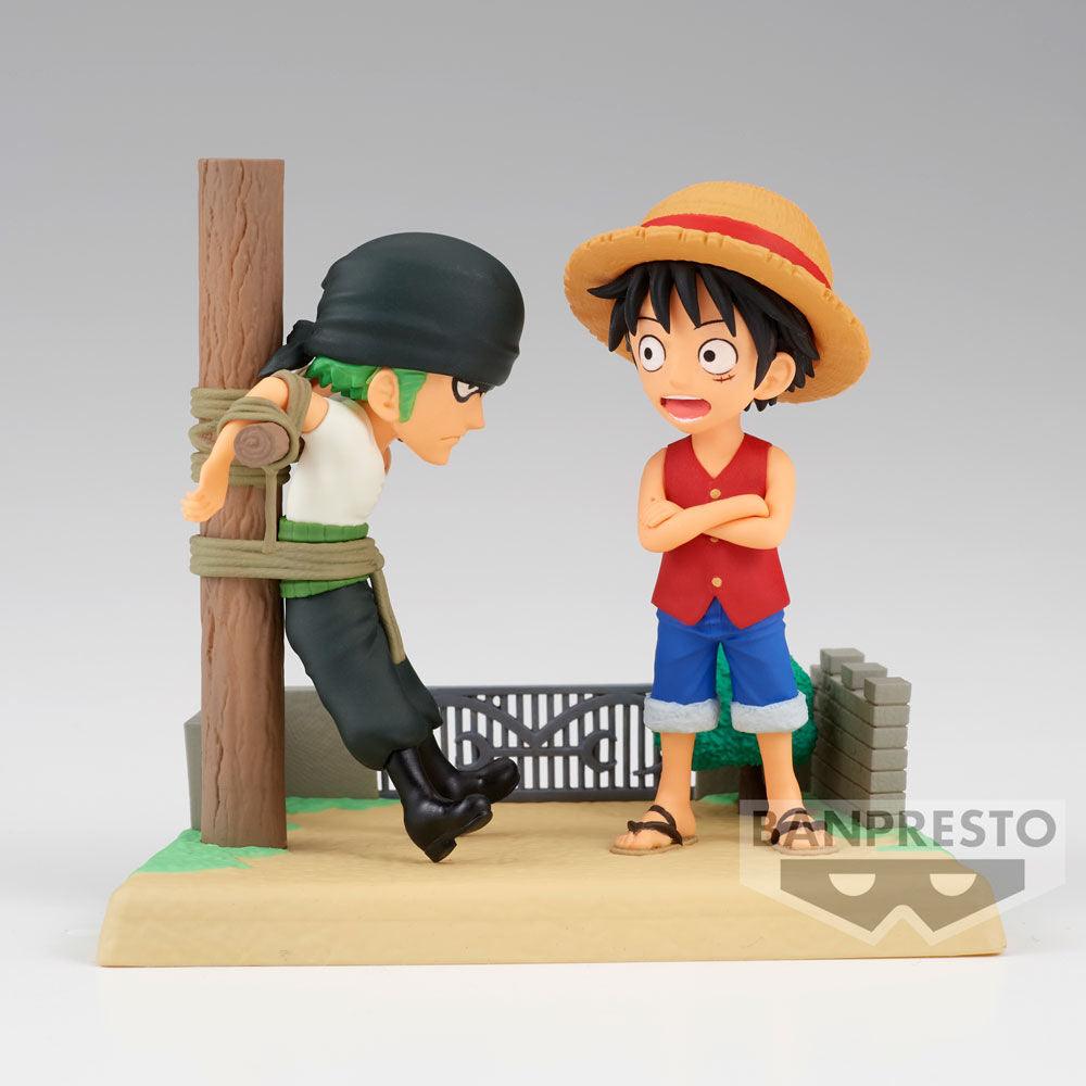 One Piece World Collectable Log Stories Monkey D. Luffy and Roronoa Zoro Figure - Banpresto - Ginga Toys