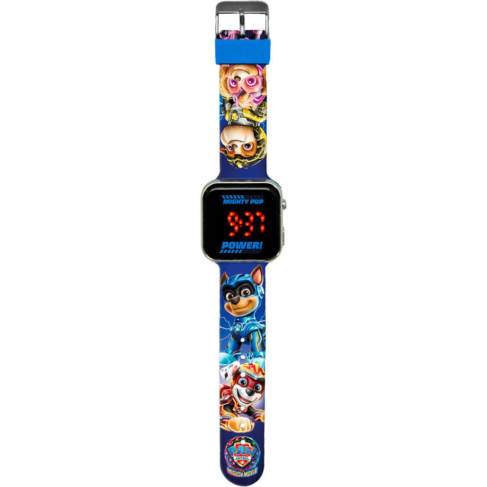 Paw Patrol Mighty Movie Children Kids Led Digital Watch - Kids Licensing - Ginga Toys