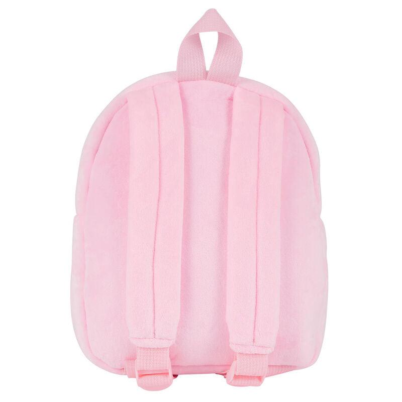 Peggie Penguin reversible Girls Pink backpack with plush toy 27cm - Perletti - Ginga Toys