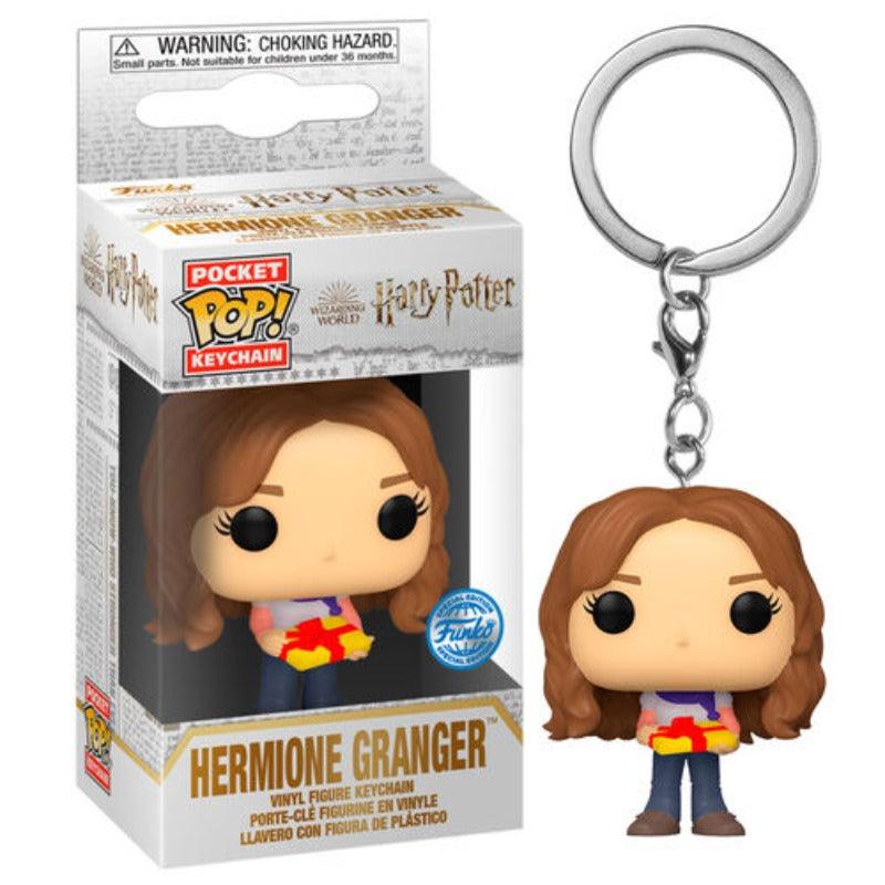 Pocket Pop! Keychain: Harry Potter Holiday - Hermione Granger Exclusive Vinyl Figure - Funko - Ginga Toys