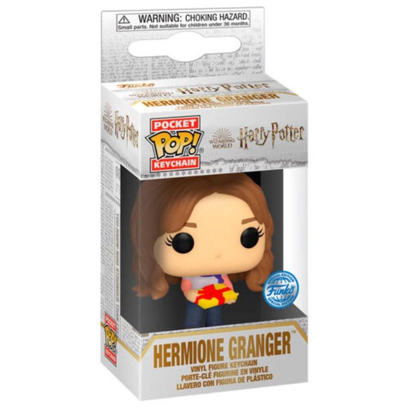 Pocket Pop! Keychain: Harry Potter Holiday - Hermione Granger Exclusive Vinyl Figure - Funko - Ginga Toys