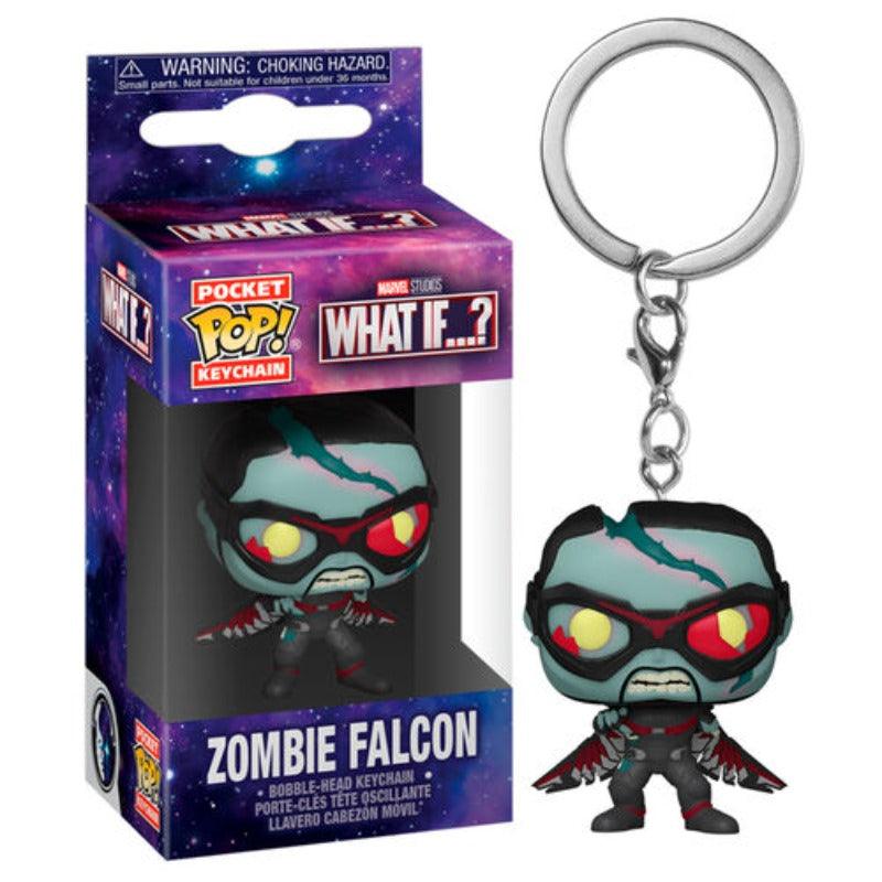 Pocket Pop! Keychain: Marvel What If...? Zombie Falcon - Funko - Ginga Toys