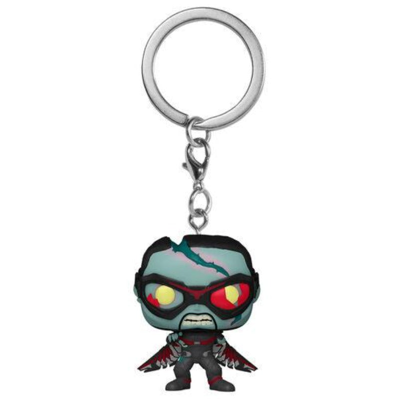 Pocket Pop! Keychain: Marvel What If...? Zombie Falcon - Funko - Ginga Toys