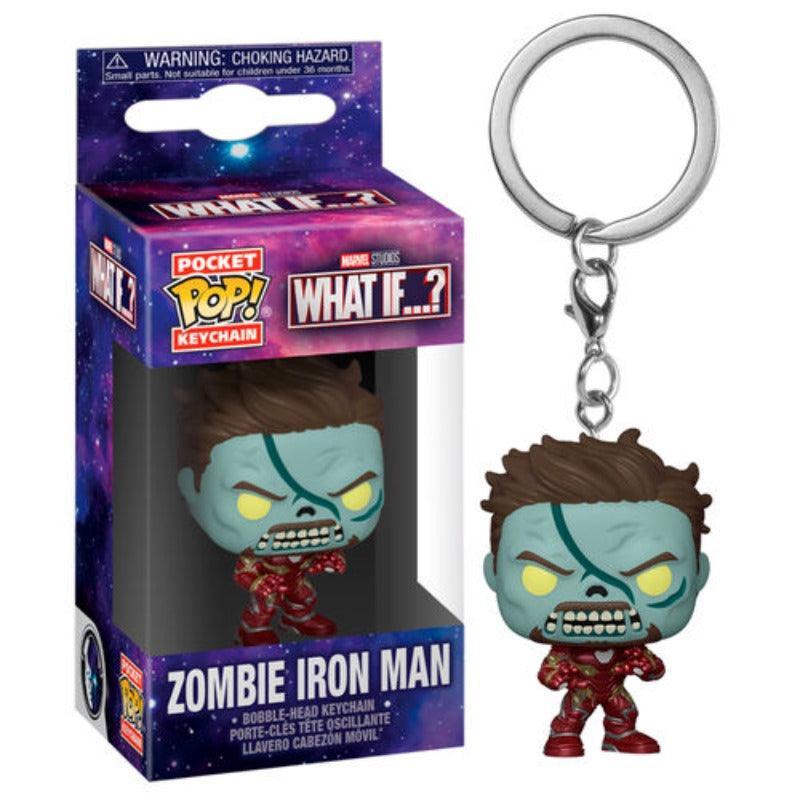 Pocket Pop! Keychain: Marvel What If...? Zombie Iron Man Figure - Funko - Ginga Toys