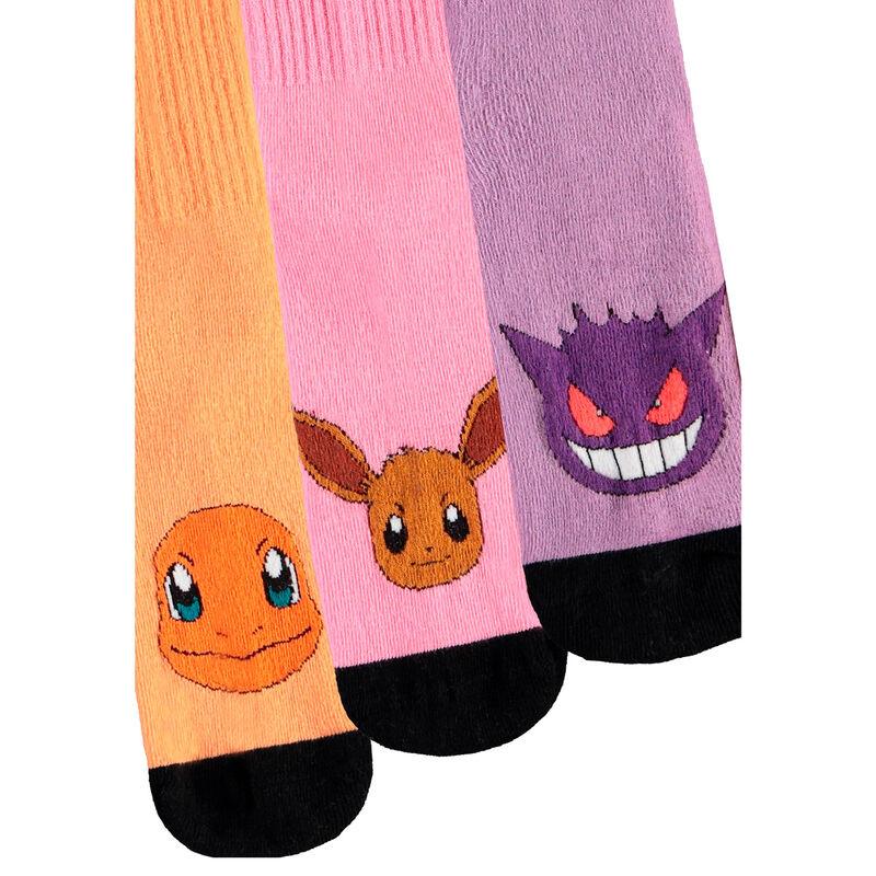 Pokémon - Adult Sport Socks Pack 3 Pieces 35/38 - Difuzed - Ginga Toys