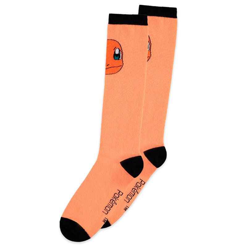 Pokémon - Charmander Adult Knee High Socks 35/38 - Difuzed - Ginga Toys