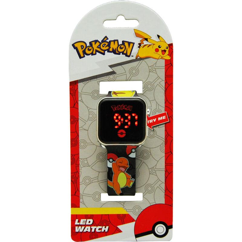 Pokémon Children Kids Black Led Digital Watch - Kids Licensing - Ginga Toys