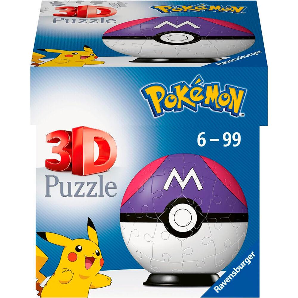 Pokémon Master ball 3D Puzzle - 54 Pieces - Ravensburger - Ginga Toys