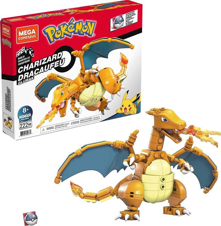 Pokemon Mega Construx Wonder Builders Charizard set 222pcs - Mattel - Ginga Toys