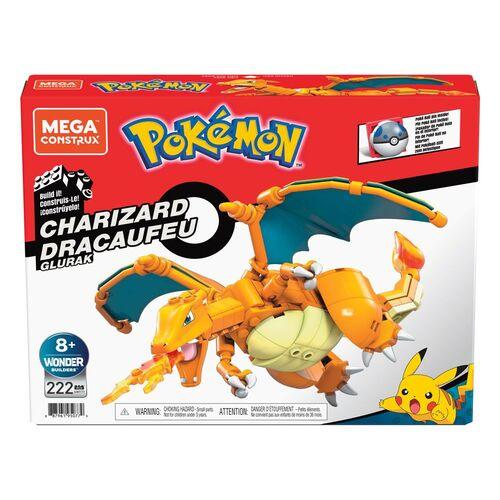 Pokemon Mega Construx Wonder Builders Charizard set 222pcs - Mattel - Ginga Toys