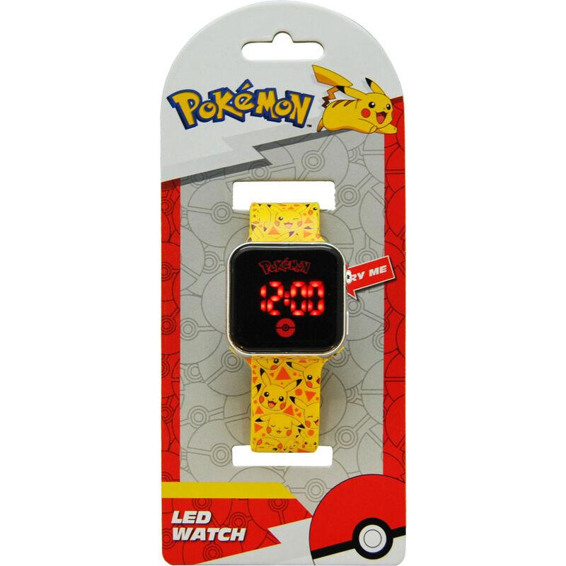 Pokémon Pikachu Children Kids Yellow Led Digital Watch - Kids Licensing - Ginga Toys