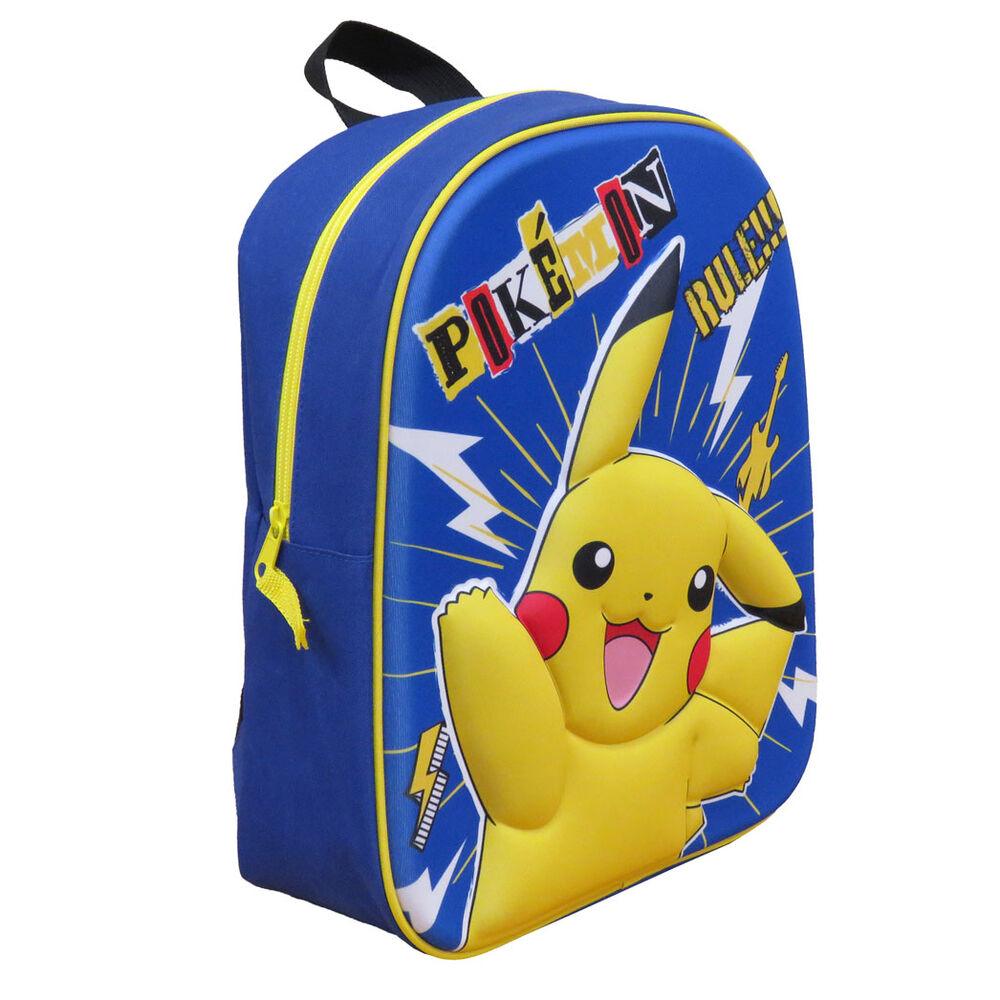 Pokemon Pikachu Kids School 3D Backpack 30cm - CYP Brands - Ginga Toys