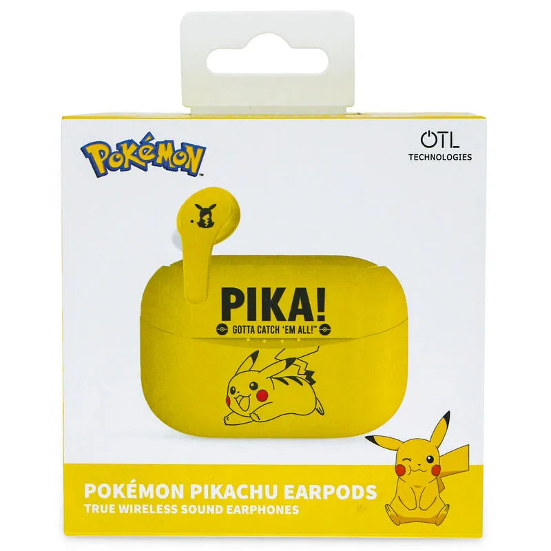 Pokémon Pikachu TWS Wireless Earphones - Earpods Yellow - Ginga Toys