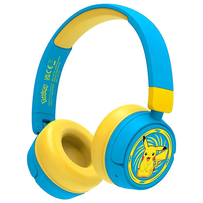 Pokémon Pikachu Wireless Headphones - Blue - Ginga Toys