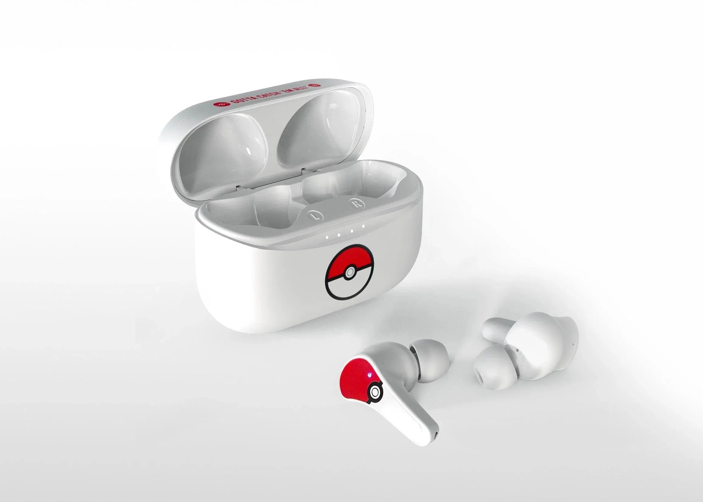 Pokémon Pokeball TWS Wireless Earphones - Earpods White - Ginga Toys