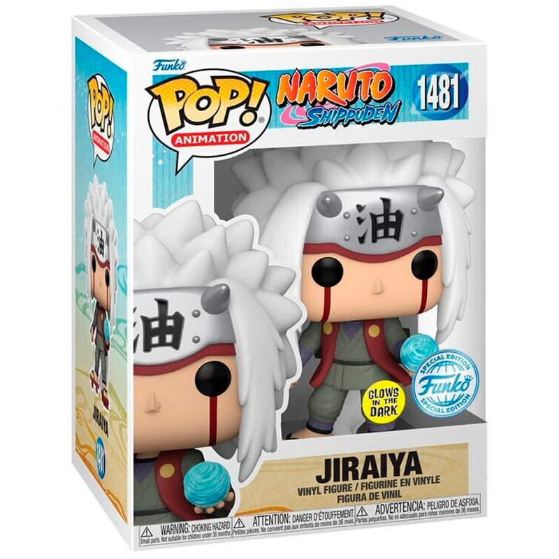 Pop! Animation: Naruto Shippuden - Jiraiya (Glow in the Dark) Exclusive - Funko - Ginga Toys