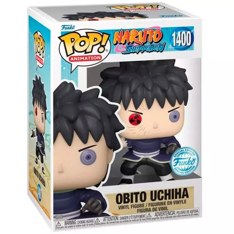 Pop! Animation: Naruto: Shippuden - Obito Uchiha (Unmasked) Exclusive Figure #1400 - Ginga Toys