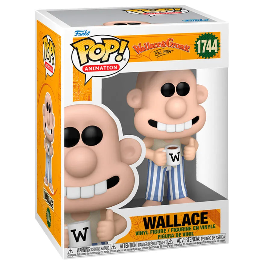 Pop! Animation: Wallace & Gromit - Wallace (Pajamas) - Ginga Toys