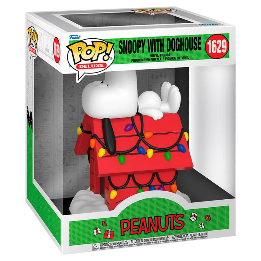 Pop! Deluxe: A Charlie Brown Christmas - Snoopy with Doghouse - Ginga Toys