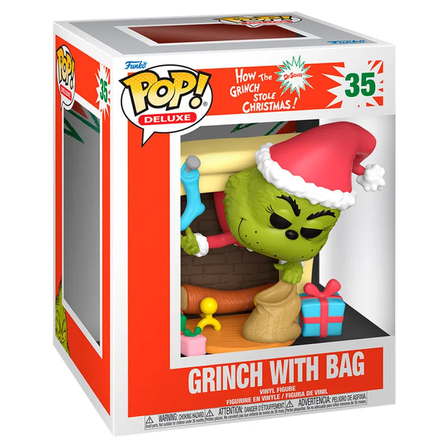 Pop! Deluxe: How the Grinch Stole Christmas - The Grinch with Bag - Ginga Toys