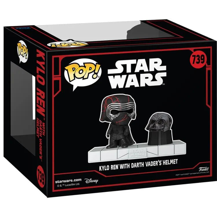 Pop! Deluxe: Star Wars: Dark Side - Kylo Ren with Darth Vader's Helmet #739 - Ginga Toys