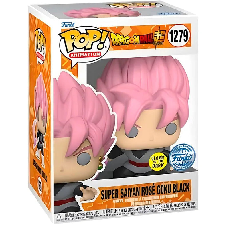 Pop! Dragon Ball Super - Super Saiyan Rose Goku Black Glow Exclusive Figure #1279 - Ginga Toys