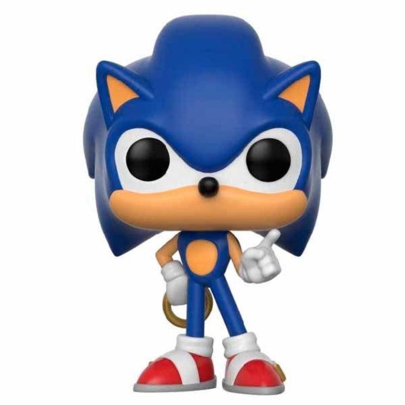 Funko POP Games Sonic the Hedgehog Sonic with Ring Vinyl Figure #283 - Funko - Ginga Toys