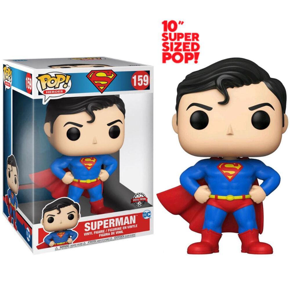 Funko POP DC Comics Superman 10" Large Vinyl Figure #159 Exclusive - Funko - Ginga Toys