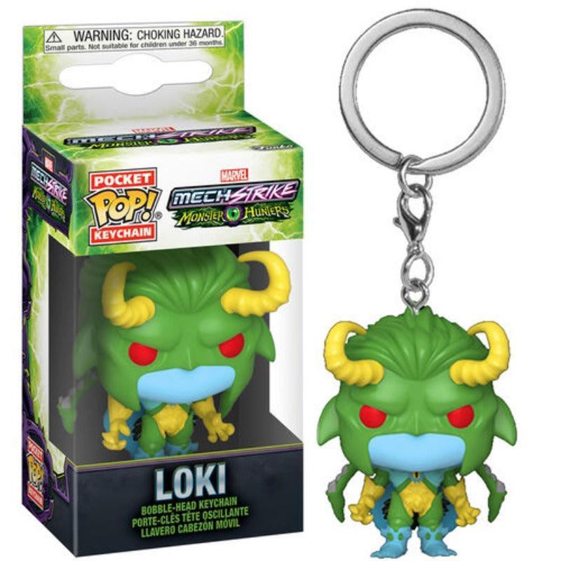 Pop! Keychain: Marvel Mech Strike: Monster Hunters - Loki Vinyl Figure - Funko - Ginga Toys