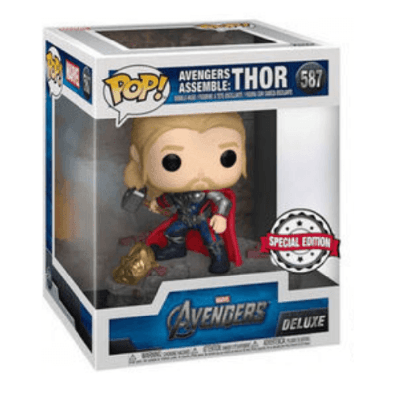 Funko POP Marvel Avengers Assemble Thor Exclusive Figure Deluxe Special Edition #587 - Funko - Ginga Toys