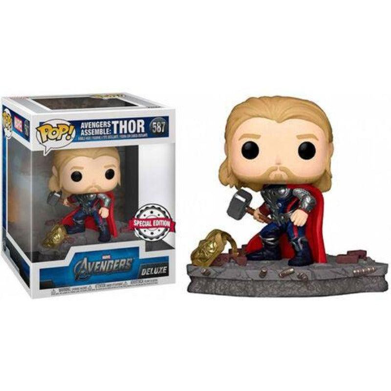 Funko POP Marvel Avengers Assemble Thor Exclusive Figure Deluxe Special Edition #587 - Funko - Ginga Toys