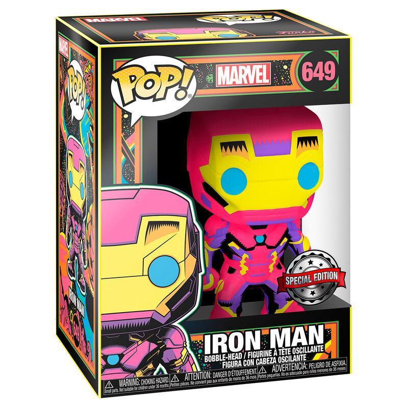 POP figure Marvel Black Light - Iron Man - Funko - Ginga Toys