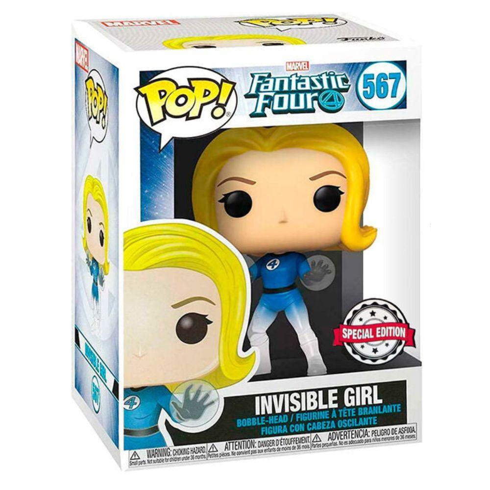 Pop! Marvel Fantastic Four Invisible Girl Bobble-Head Vinyl Figure Exclusive #567 - Funko - Ginga Toys