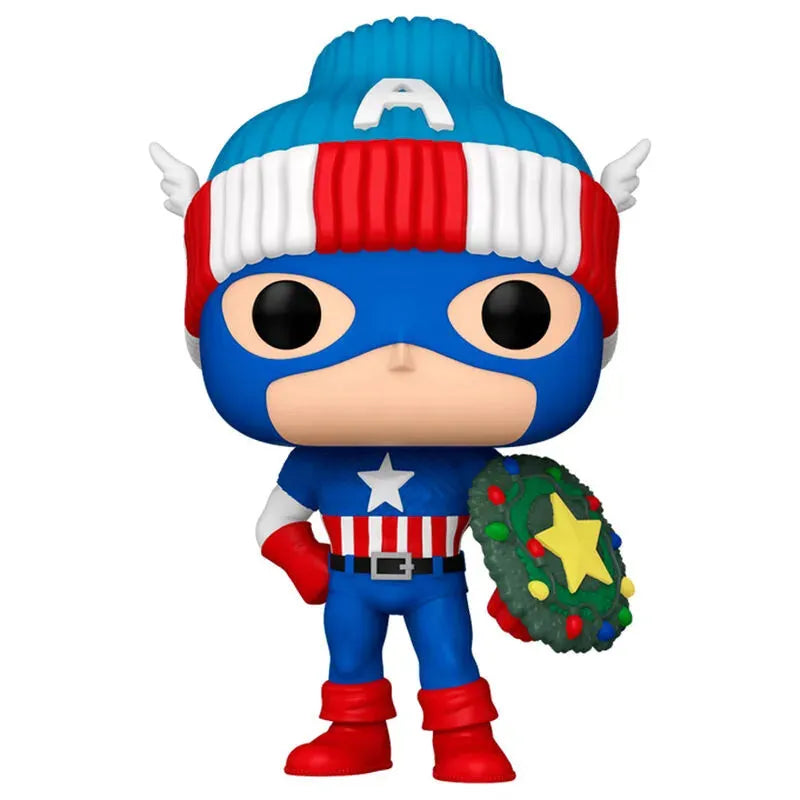 Pop! Marvel: Holiday - Captain America - Ginga Toys