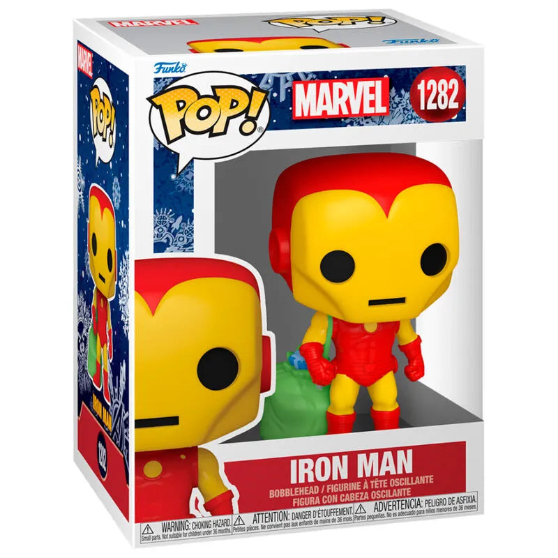 Pop! Marvel: Holiday - Iron Man with Gifts - Ginga Toys