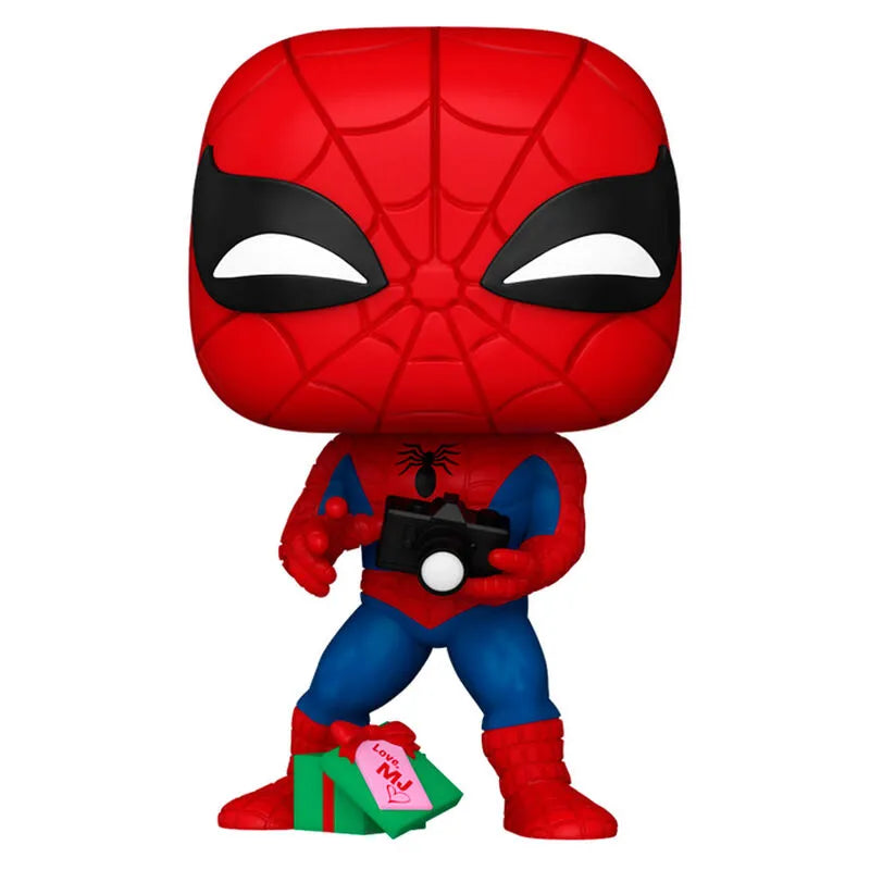 Pop! Marvel: Holiday - Spider-Man with Open Gift - Ginga Toys