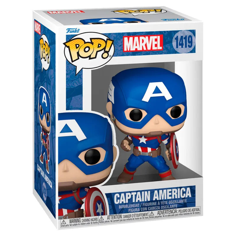 Pop! Marvel: Marvel New Classics - Captain America Figure #1419 - Ginga Toys