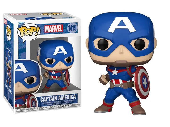 Pop! Marvel: Marvel New Classics - Captain America Figure #1419 - Ginga Toys