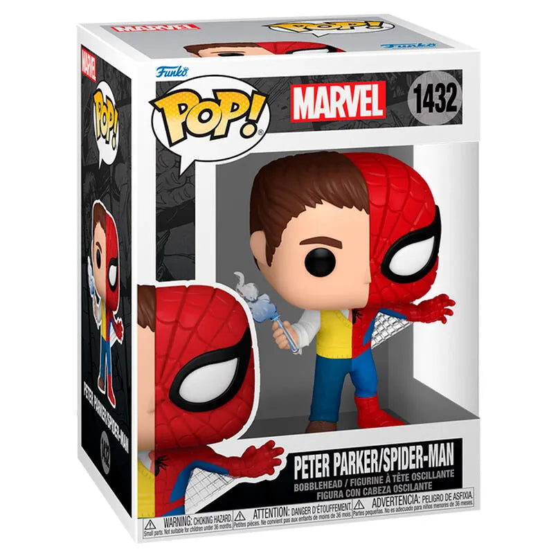 Pop! Marvel: Split - Peter Parker/Spider-Man - Ginga Toys