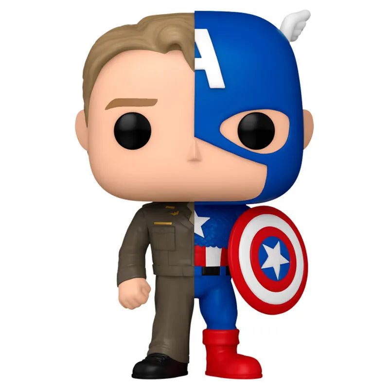 Pop! Marvel: Split - Steve Rogers/Captain America - Ginga Toys