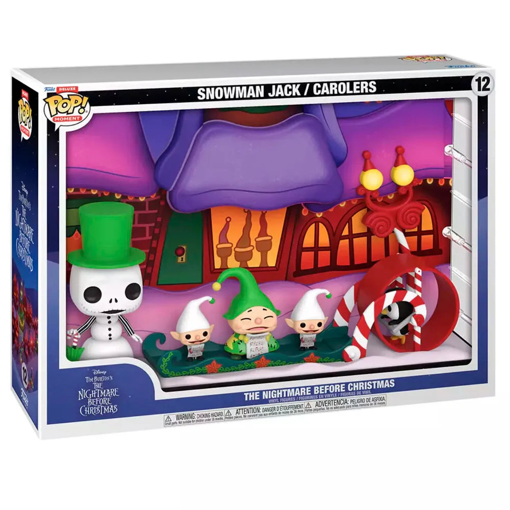 Pop! Moments Deluxe: Nightmare Before Christmas - Snowman Jack & Carolers "What's This?" - Ginga Toys