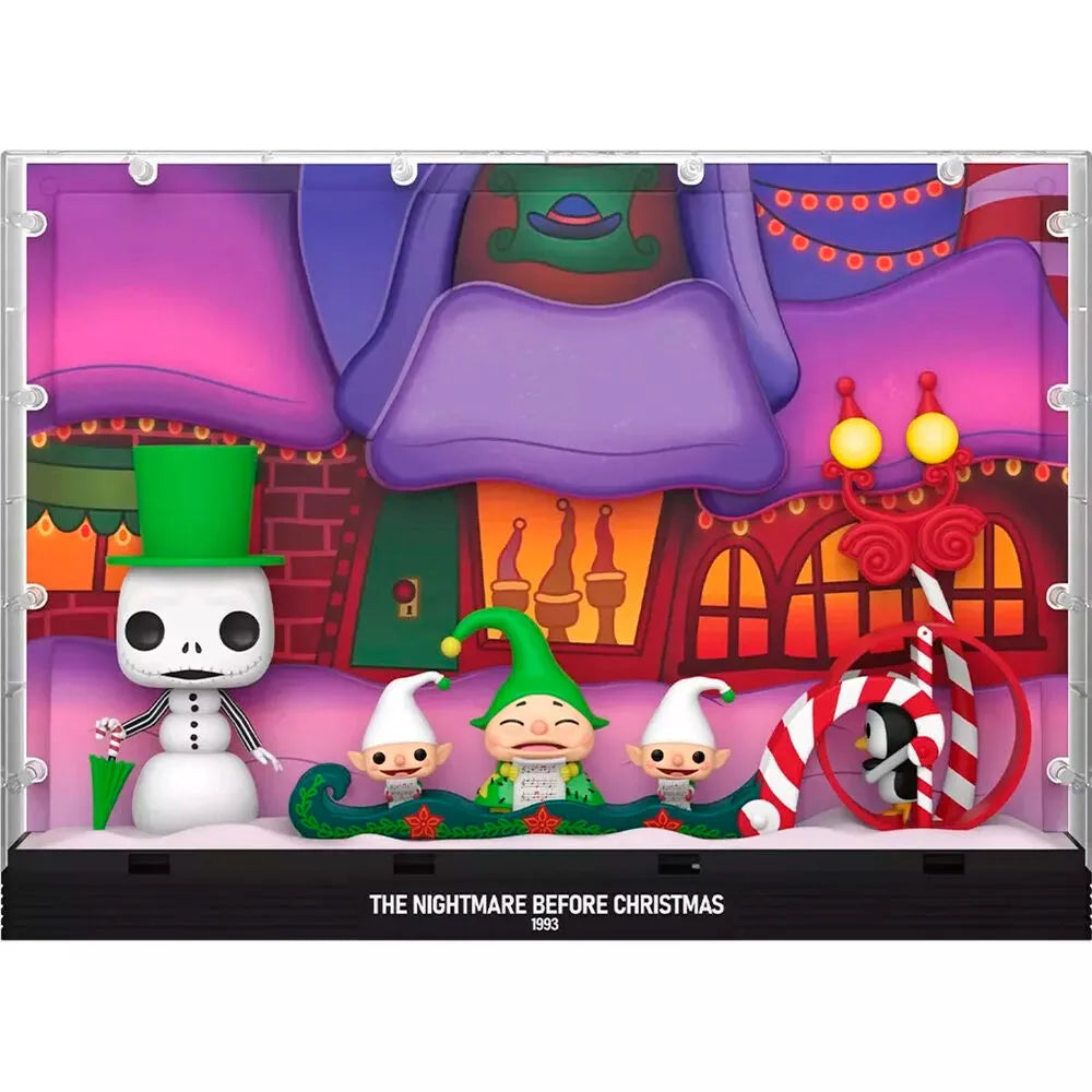 Pop! Moments Deluxe: Nightmare Before Christmas - Snowman Jack & Carolers "What's This?" - Ginga Toys