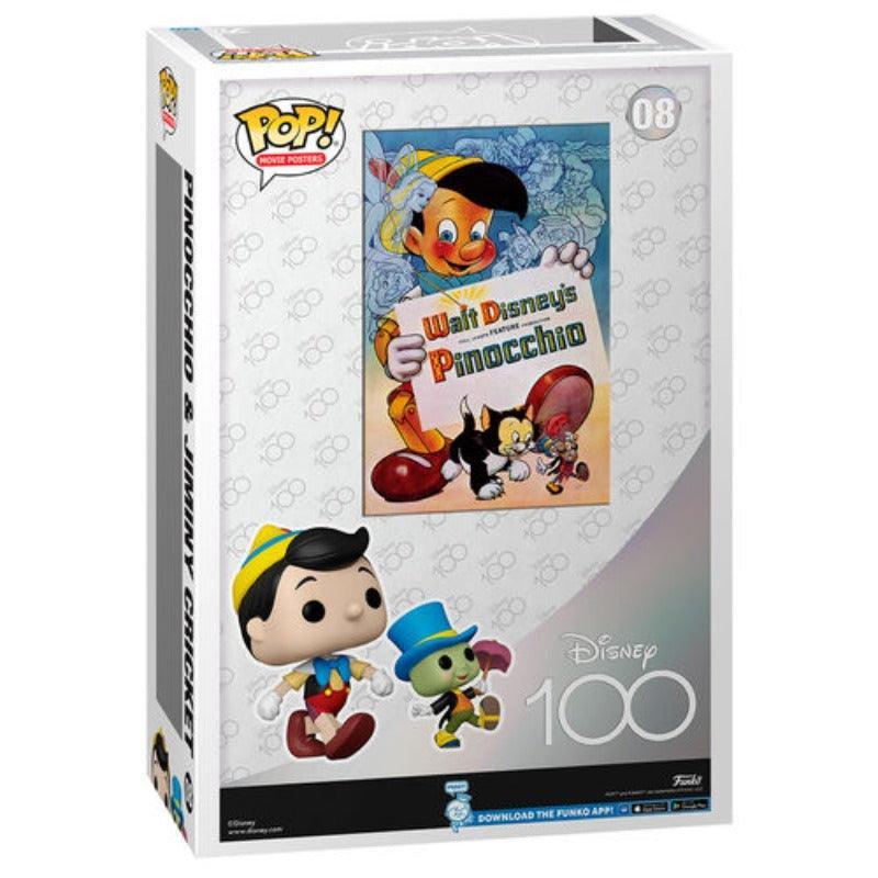 Pop! Movie Poster: Disney - Pinocchio (1940) Pinocchio & Jiminy Cricket Vinyl Figure #08 - Funko - Ginga Toys