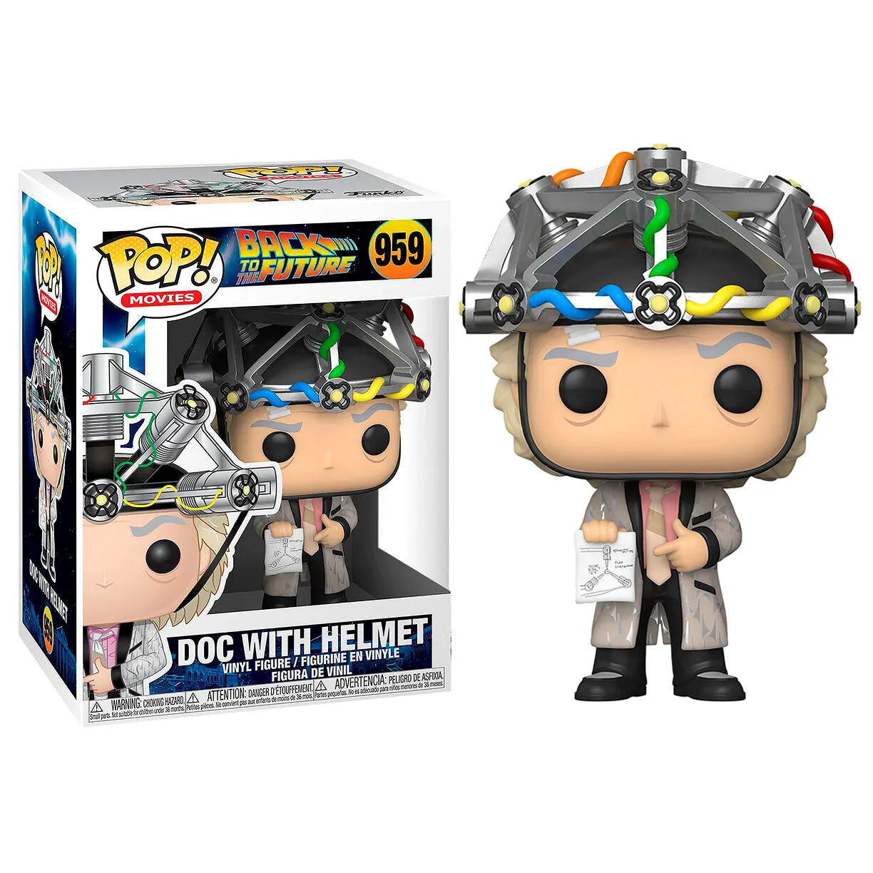 Pop! Movies: Back to the Future - Doc Brown (Helmet) - Ginga Toys